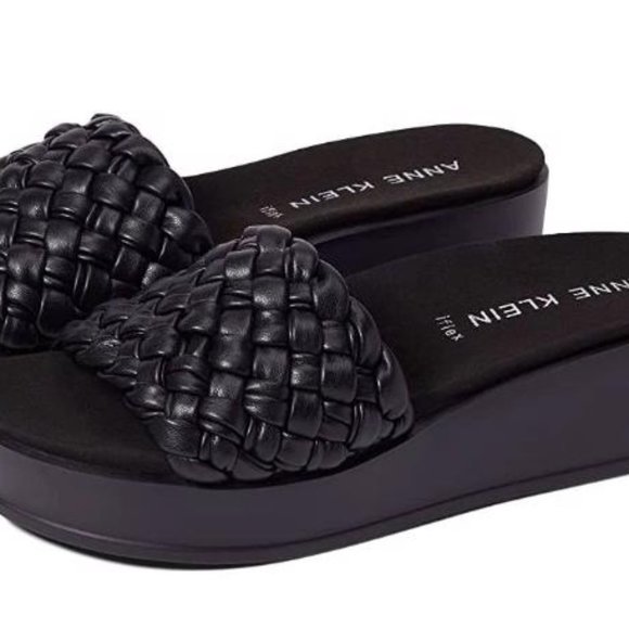 Anne Klein | Shoes | Anne Klein Womens Vikki Sanda Black | Poshmark